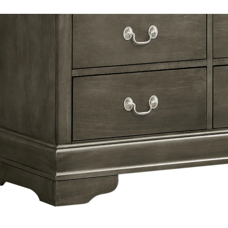 Louis Phillipe Wooden Media Chest