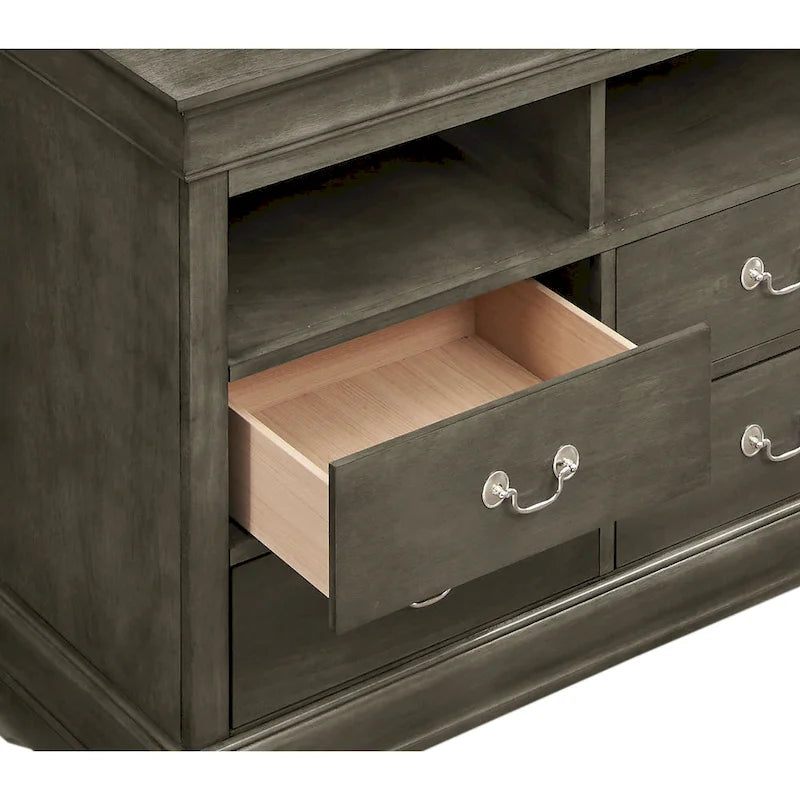 Louis Phillipe Wooden Media Chest