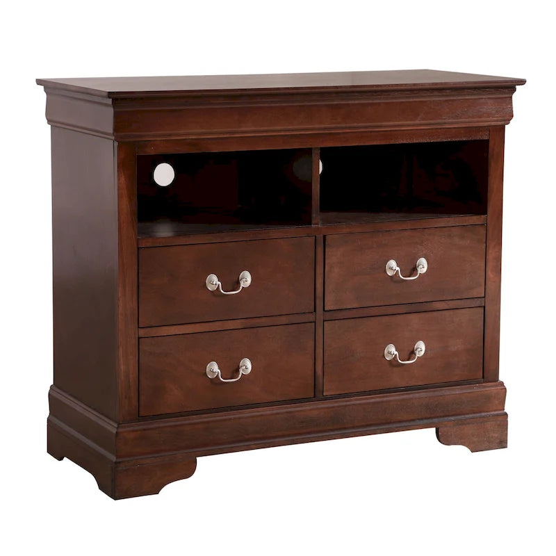 Louis Phillipe Wooden Media Chest