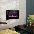 Luxurious TV Stand & Fireplace Combo Integrated LED Fireplace Features