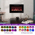 Luxurious TV Stand & Fireplace Combo Integrated LED Fireplace Features