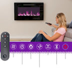 Luxurious TV Stand & Fireplace Combo Integrated LED Fireplace Features