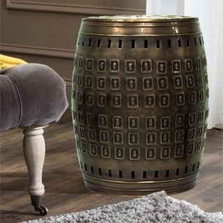 Saffron Fabs Multiple Purpose Hand Crafted Metal Stool/Table