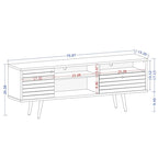 Manhattan Comfort Liberty 70.86 In. Mid Century-Modern Media Cabinet Console