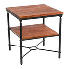 End Table with Storage Shelf