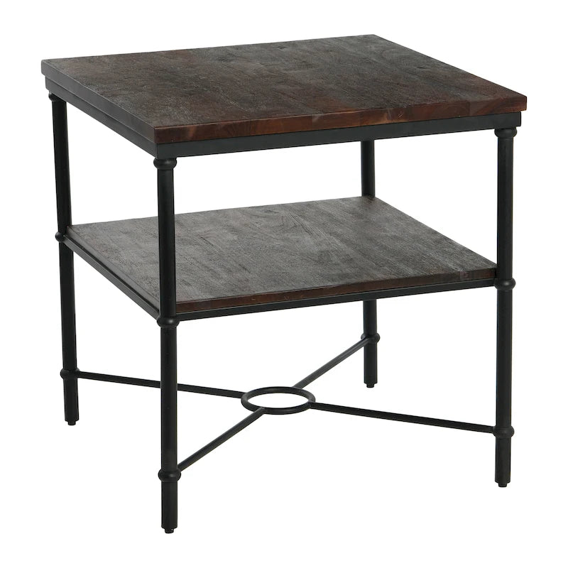 End Table with Storage Shelf