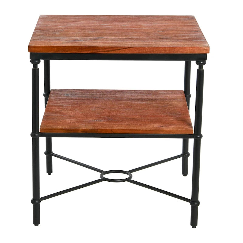 End Table with Storage Shelf