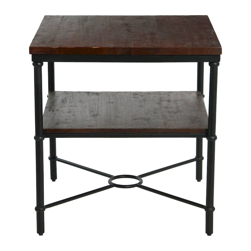 End Table with Storage Shelf