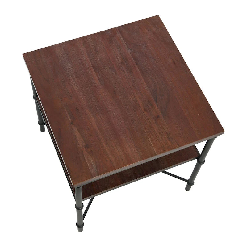 End Table with Storage Shelf