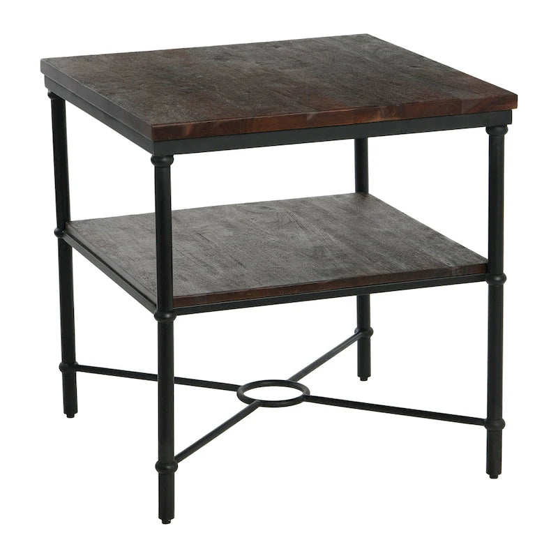 End Table with Storage Shelf
