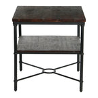 End Table with Storage Shelf