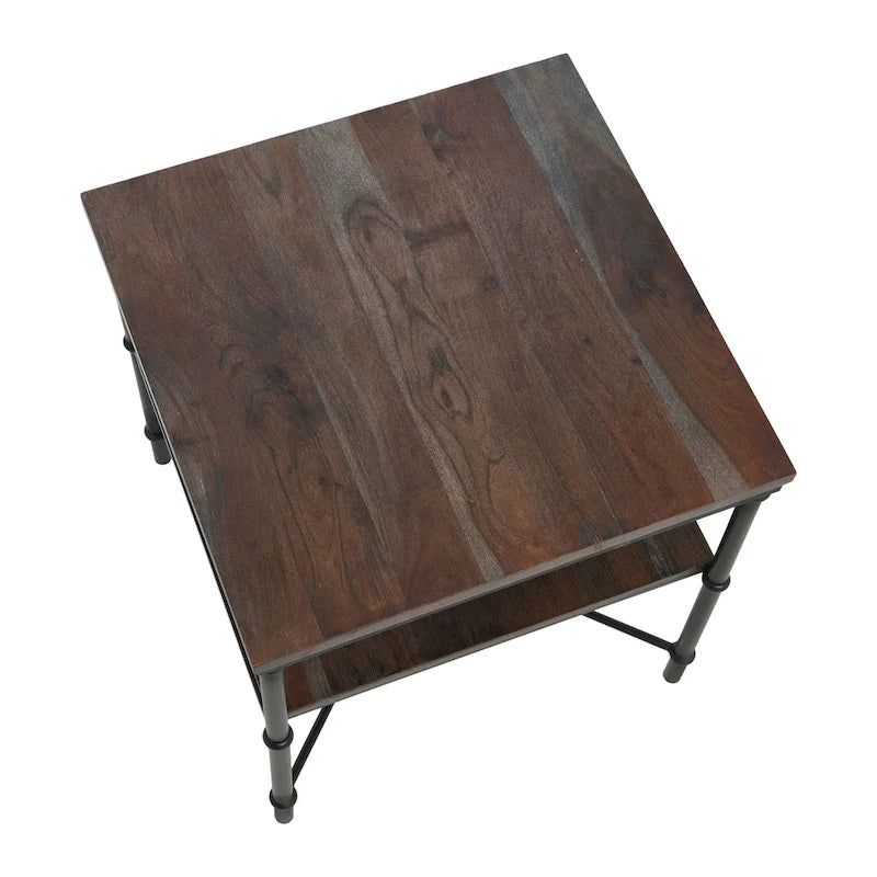 End Table with Storage Shelf