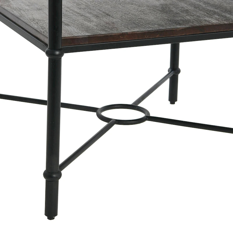 End Table with Storage Shelf