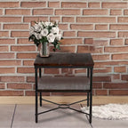 End Table with Storage Shelf