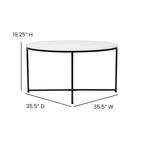 Signature Design by Ashley Coylin Cocktail Table - Tempered Glass Table