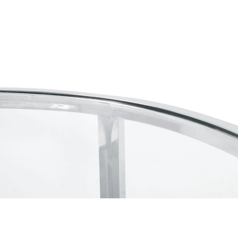 Somette 2-in-1 Round Nesting Cocktail Table Set - Cocktail Table - Cocktail Table