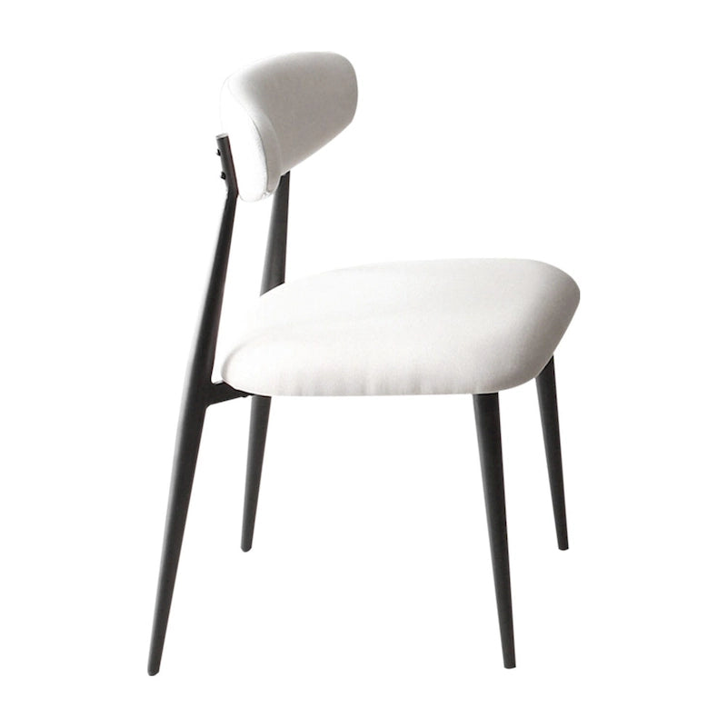 Modern Grey Curved Backrest Round Upholstered Dining Chairs Set of 2/ 4/ 6