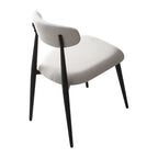 Modern Grey Curved Backrest Round Upholstered Dining Chairs Set of 2/ 4/ 6