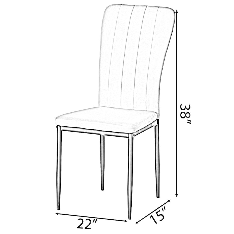 Modern And Contemporary Tufted Velvet Upholstered Dining Chair
