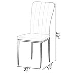 Modern And Contemporary Tufted Velvet Upholstered Dining Chair