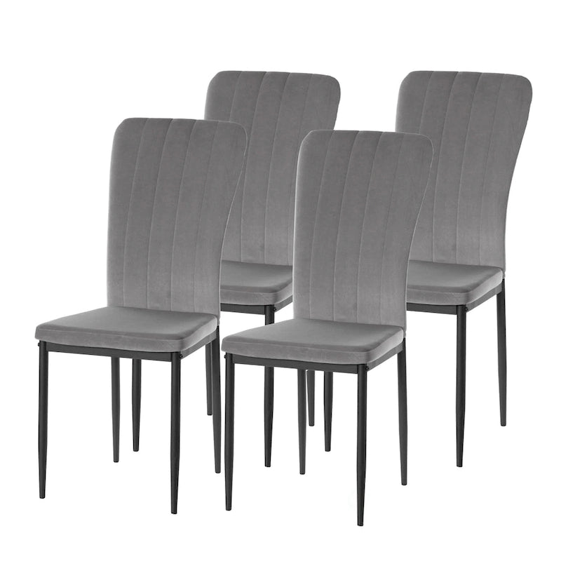 Modern And Contemporary Tufted Velvet Upholstered Dining Chair