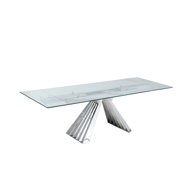 Somette Domino 5-Piece Dining Set with Gray Motion-back Chairs