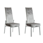 Somette Domino 5-Piece Dining Set with Gray Motion-back Chairs