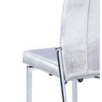Somette Domino 5-Piece Dining Set with Gray Motion-back Chairs