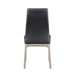 Somette Modern Contour Back Side Chair with Wood Base, Set of 2