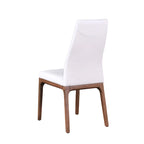 Somette Modern Contour Back Side Chair with Wood Base, Set of 2