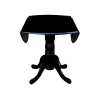42 Drop Leaf Dining Table with 4 Ladderback Chairs - 5 Piece Set