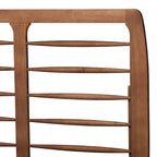 Petra Mid-Century Modern Wood Platform Bed