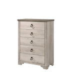 Anallese 5 Piece Drift Wood Rustic Panel Bedroom Set