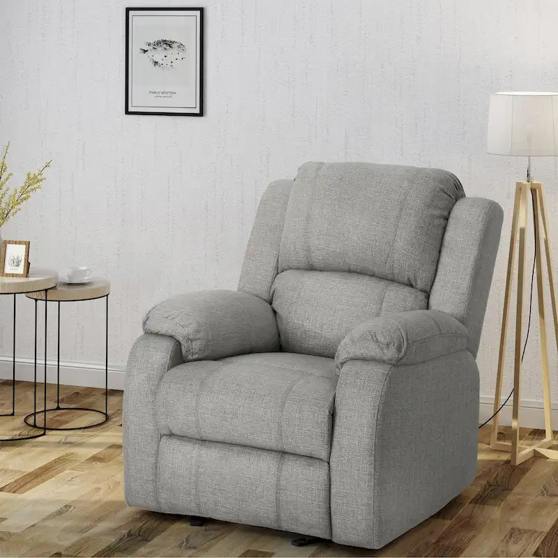 Mozelle Classic Fabric Gliding Recliner by Christopher Knight Home
