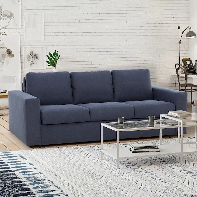 Stearns & Foster Paolo 82 in. Queen Sleeper Sofa with 5in Memory Foam Mattress
