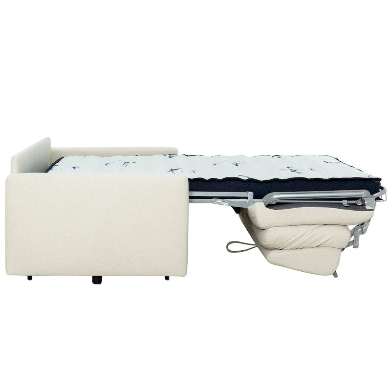 Stearns & Foster Paolo 82 in. Queen Sleeper Sofa with 5in Memory Foam Mattress