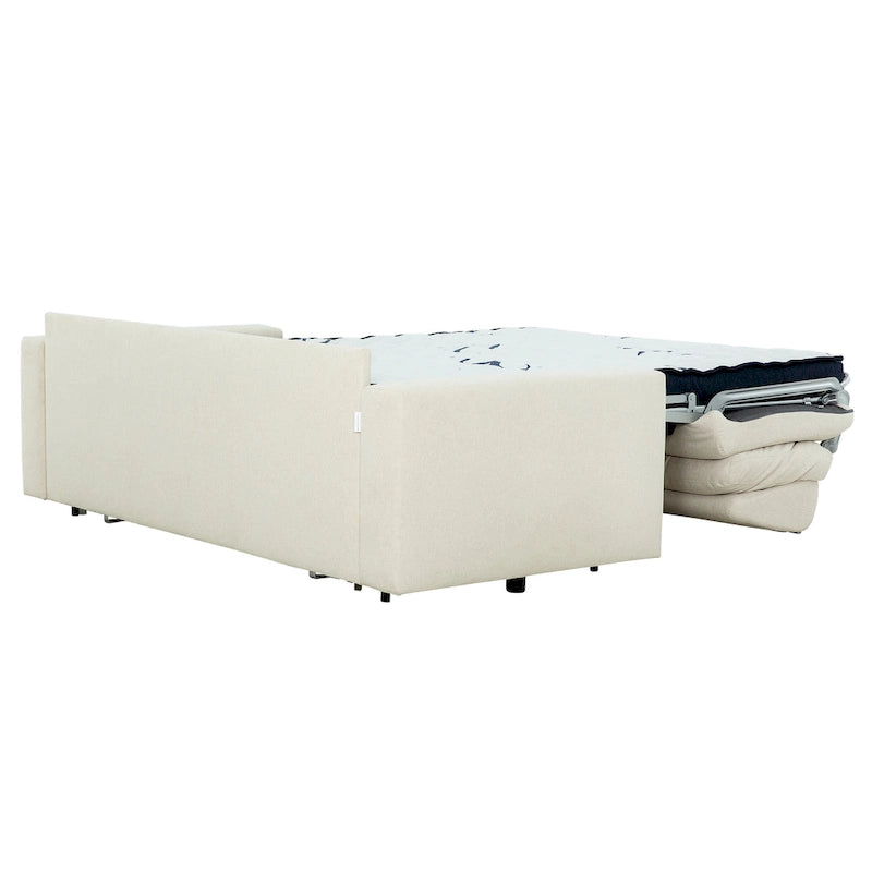 Stearns & Foster Paolo 82 in. Queen Sleeper Sofa with 5in Memory Foam Mattress