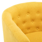 Corvus Oxonia Tufted Fabric Upholstered Club Chair