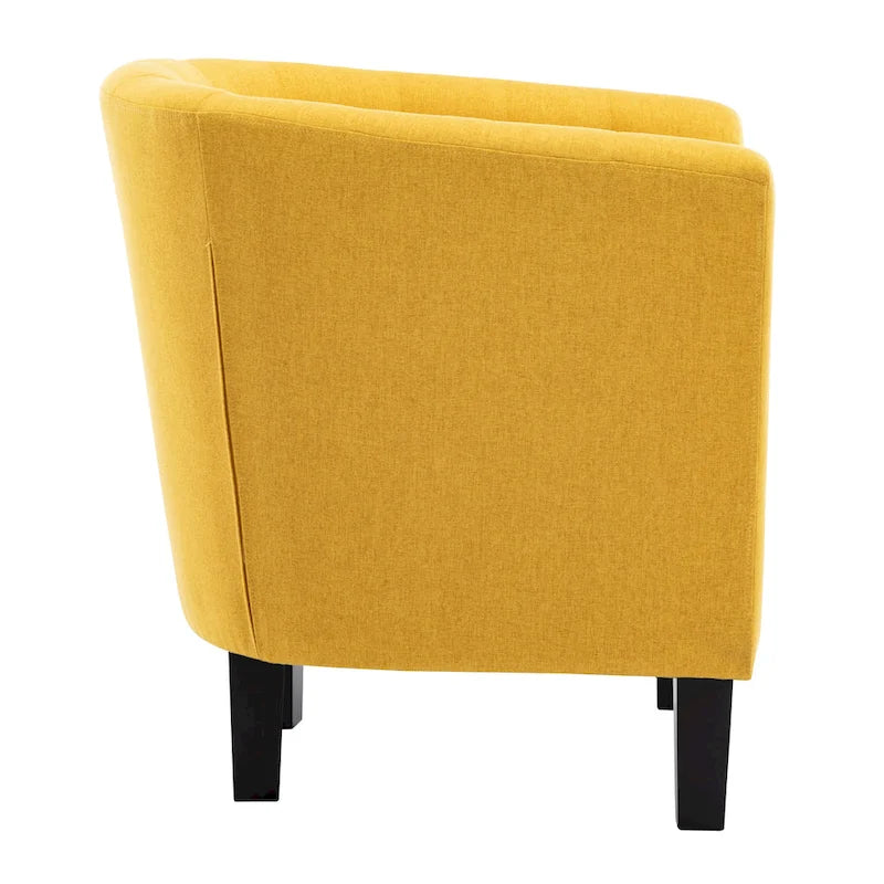 Corvus Oxonia Tufted Fabric Upholstered Club Chair