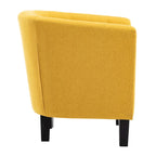 Corvus Oxonia Tufted Fabric Upholstered Club Chair