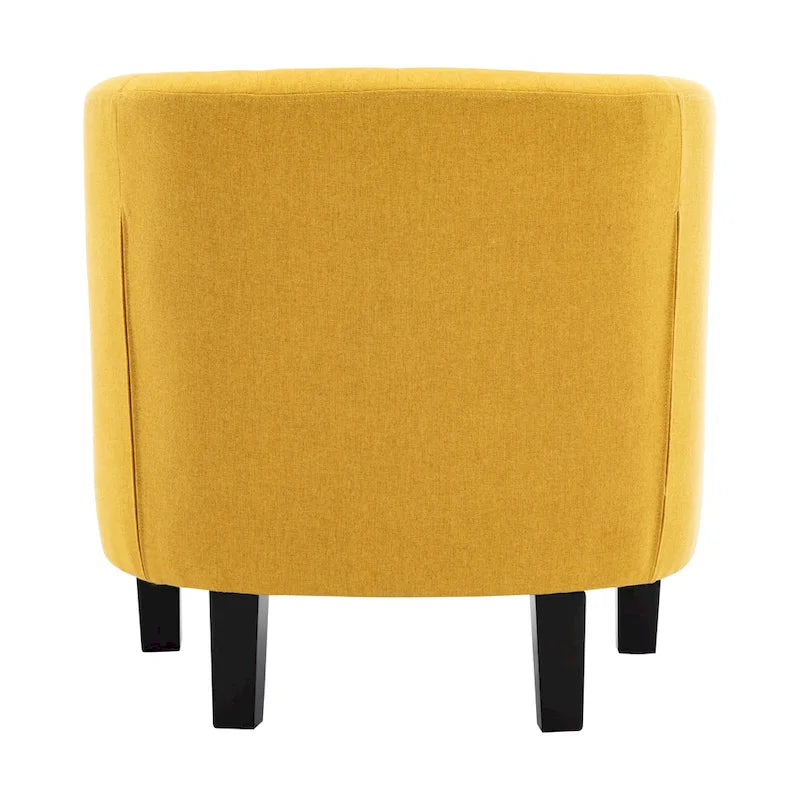 Corvus Oxonia Tufted Fabric Upholstered Club Chair
