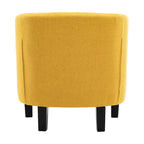 Corvus Oxonia Tufted Fabric Upholstered Club Chair