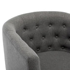 Corvus Oxonia Tufted Fabric Upholstered Club Chair
