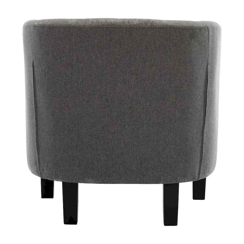 Corvus Oxonia Tufted Fabric Upholstered Club Chair