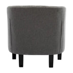 Corvus Oxonia Tufted Fabric Upholstered Club Chair