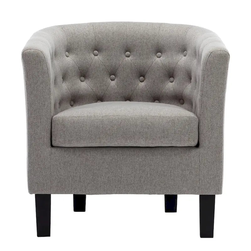 Corvus Oxonia Tufted Fabric Upholstered Club Chair