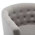 Corvus Oxonia Tufted Fabric Upholstered Club Chair