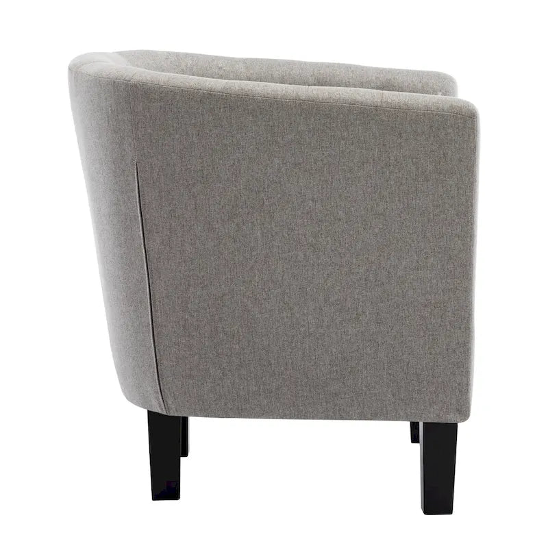 Corvus Oxonia Tufted Fabric Upholstered Club Chair