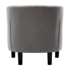 Corvus Oxonia Tufted Fabric Upholstered Club Chair