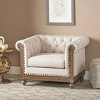 Castalia Chesterfield Tufted Club Chair by Christopher Knight Home - 39.00 L x 33.50 W x 28.00 H